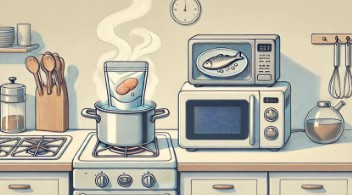 湯煎やレンジで簡単調理できる手軽さ