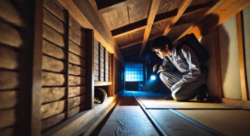 屋根裏に棲みつくハクビシン駆除