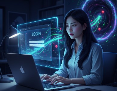 偽物のサイトにだまされて自分で入力している