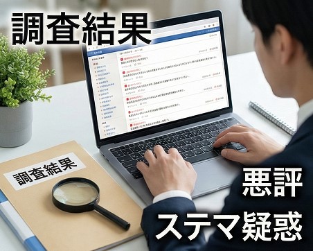 叩かれてる悪評やステマ疑惑の調査結果