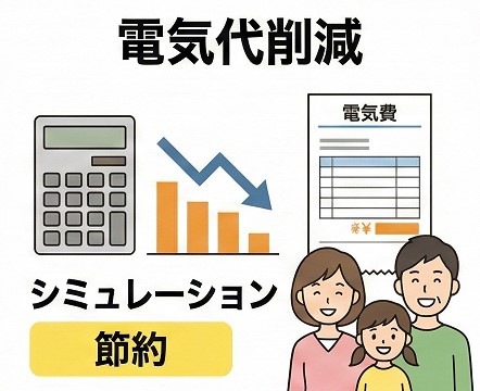 導入後の電気代削減シミュレーション