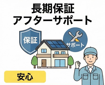 長期保証とアフターサポートの対象範囲