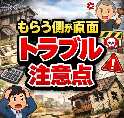 もらう側が直面するトラブルと注意点