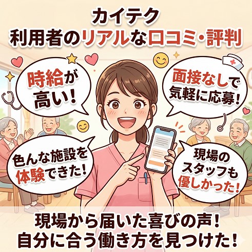 カイテクを利用した方の口コミ・評判