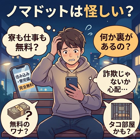 ノマドットが怪しいと言われる理由