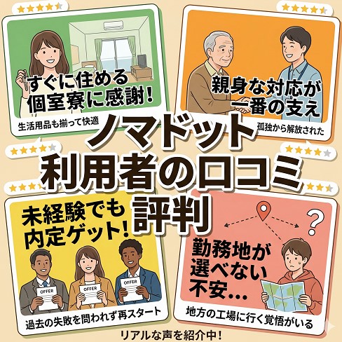 ノマドットの利用者の口コミと評判