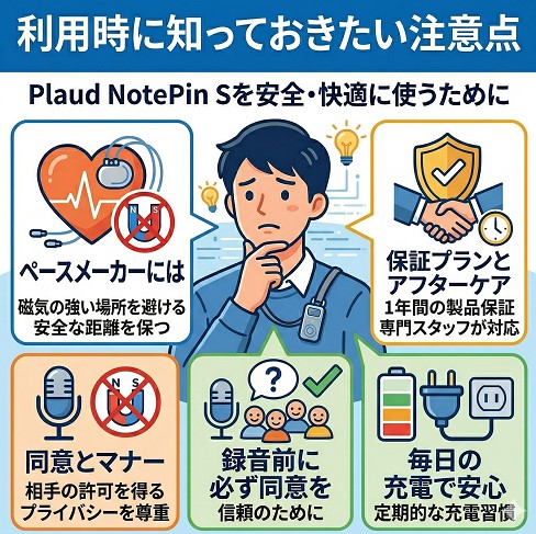 利用時に知っておきたい注意点