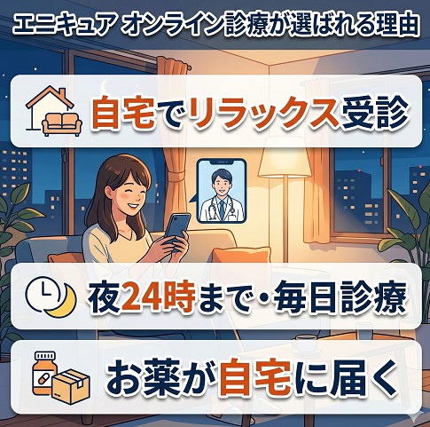エニキュア オンライン診療が選ばれる理由