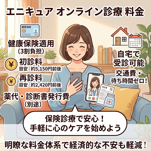 エニキュア オンライン診療の気になる料金