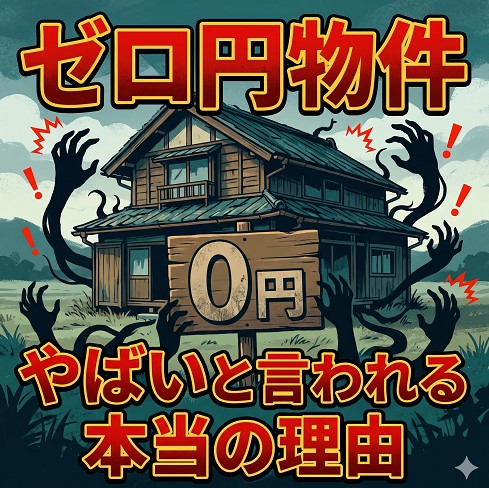 ゼロ円物件がやばいと言われる本当の理由