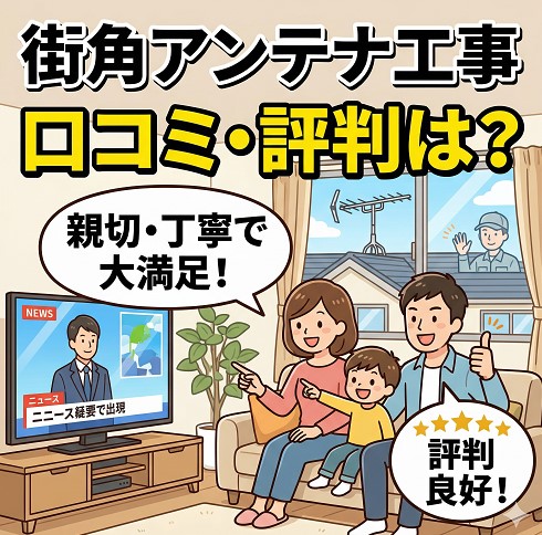 街角アンテナ工事相談所の口コミや評判